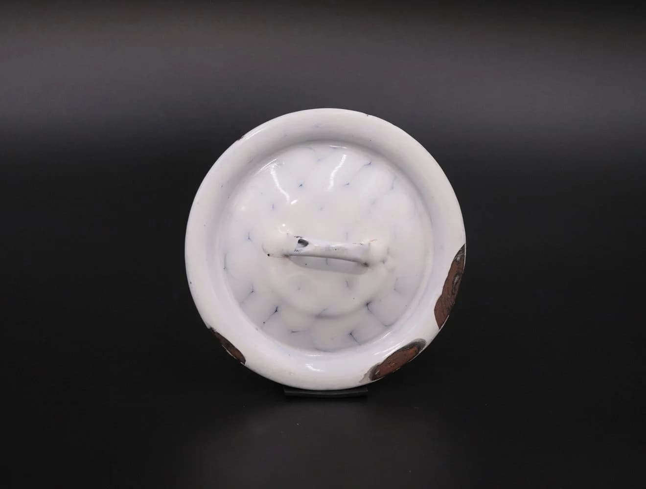ホーロー蓋｜1930年代 白の14cm 蓋のみ