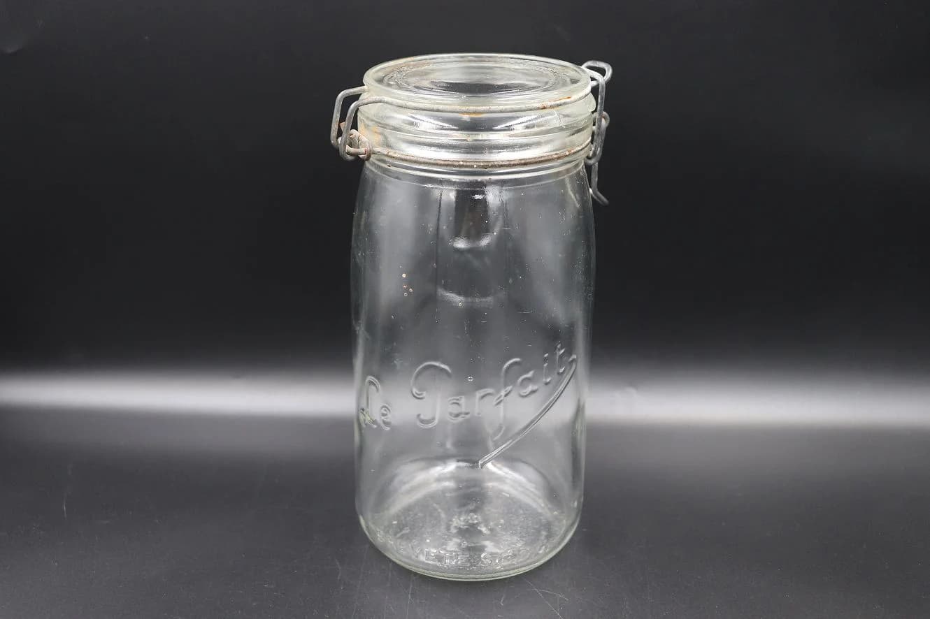 ガラスジャー|1970年代 ル・パルフェのクリップ式 22cm