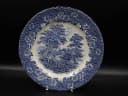 プレート｜1930年代 農村風景のブルー＆ホワイト 24.5cm