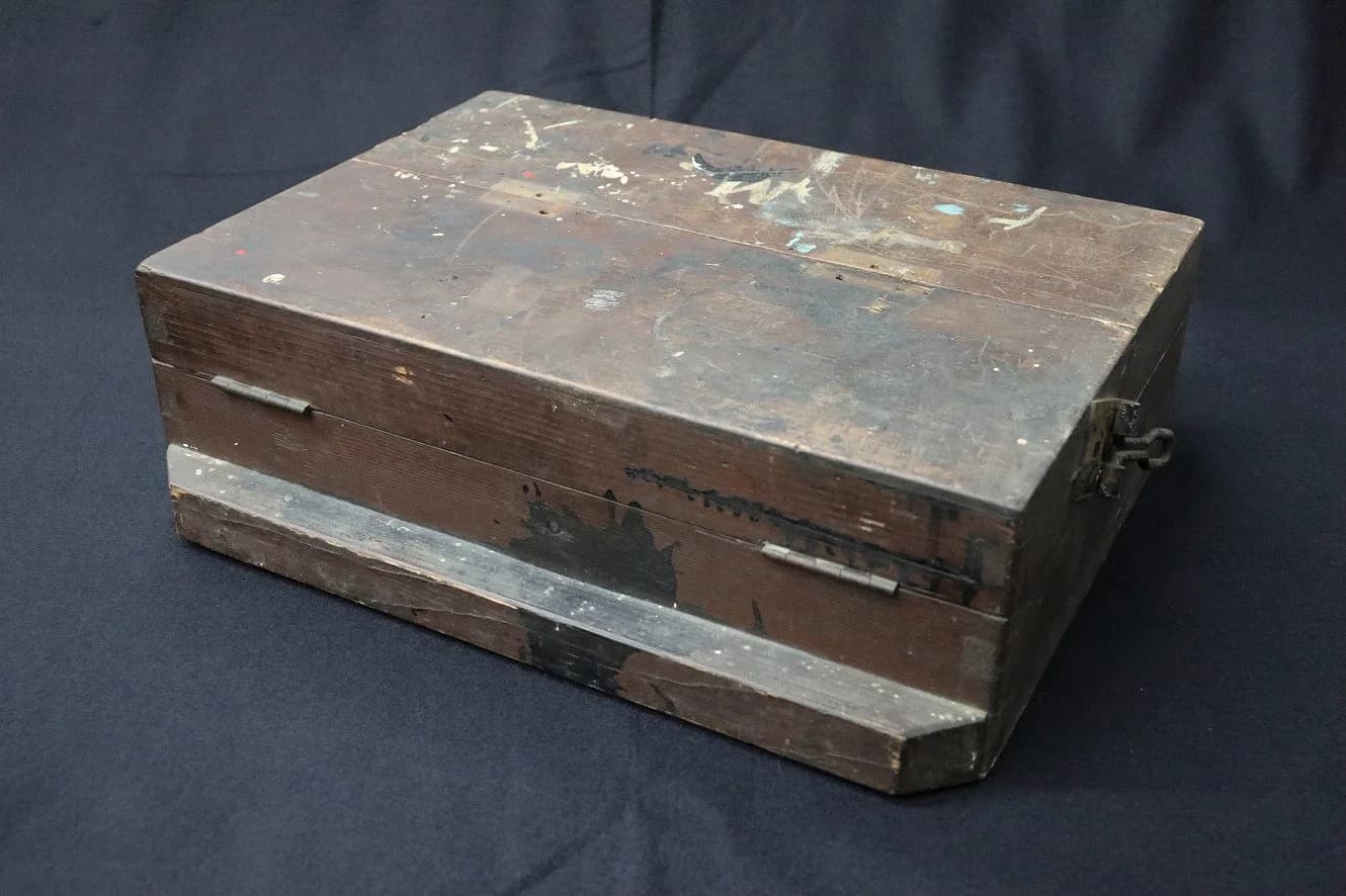 ボックス｜1930年代 ペイントの飛んだツールボックス 49×45cm
