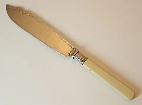 フィッシュナイフ｜クリーム色の柄 20.2cm