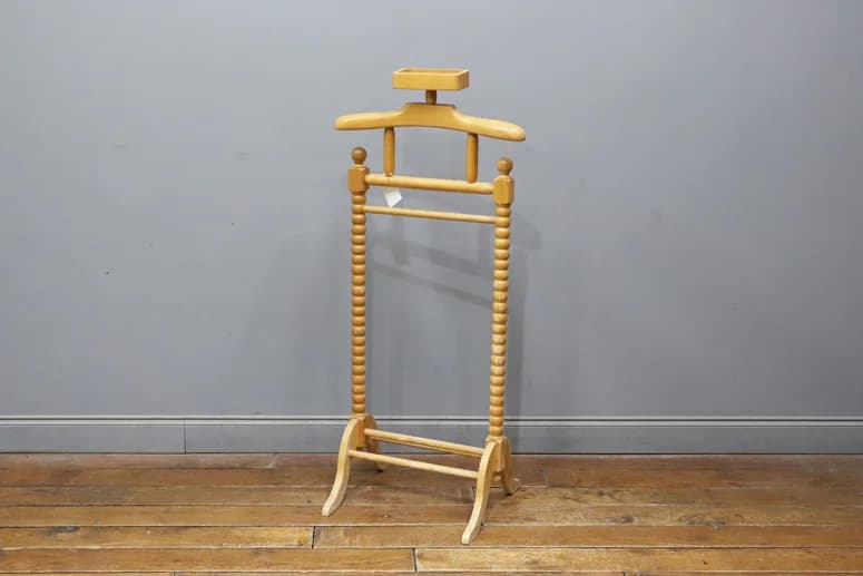 ジェントルマンズバレット｜ビーチ材 ハンガー・バー・トレー付き 高さ119.5cm