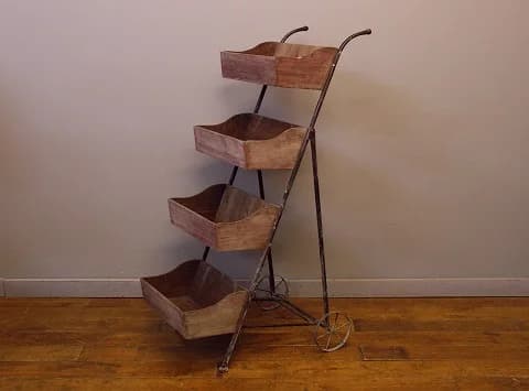 ガーデンシェルフ|4段の階段型 42×119cm