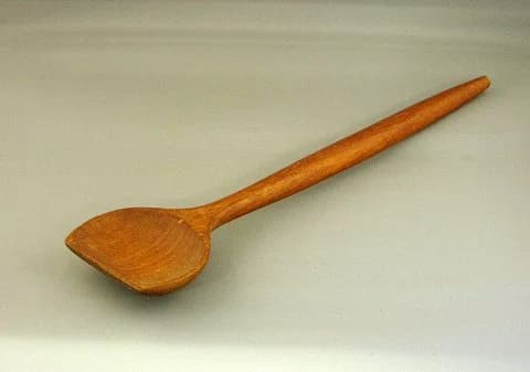クッキングスプーン|ビーチ材・1980年代 ヘラ型の31.5cm