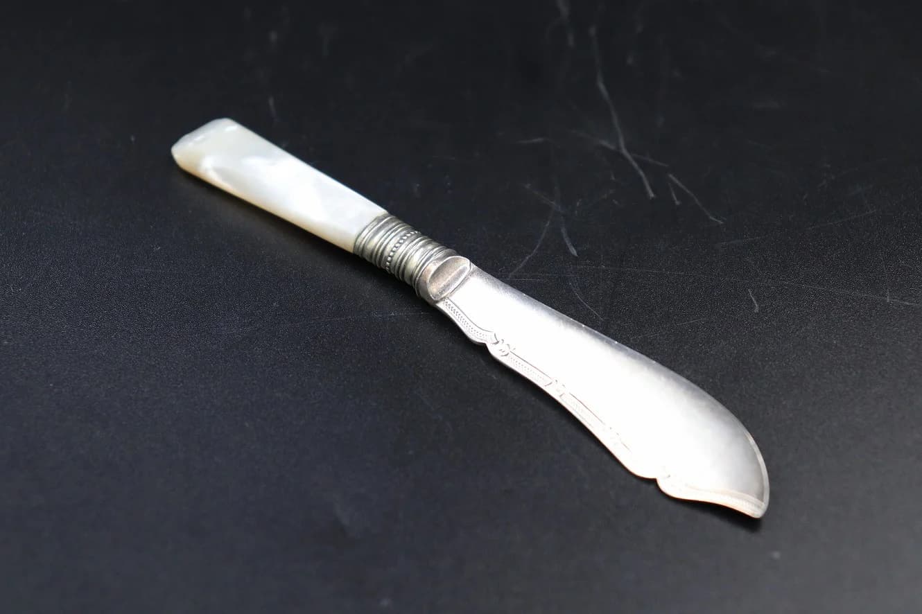 フィッシュナイフ|白蝶貝の柄 小ぶりな15cm