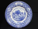 ディナープレート｜1950年代 青の風景画 Wedgwood（ウェッジウッド）