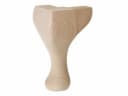 ネコ脚｜ビーチ 白木のキャブリオール脚 15cm