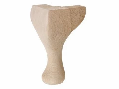 ネコ脚｜ビーチ 白木のキャブリオール脚 15cm