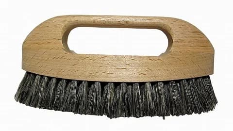 ワックス用ブラシ｜天然毛・幅16cm 握り穴付き