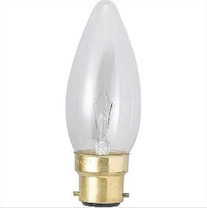 シャンデリア電球｜英国式 B22口金 40W