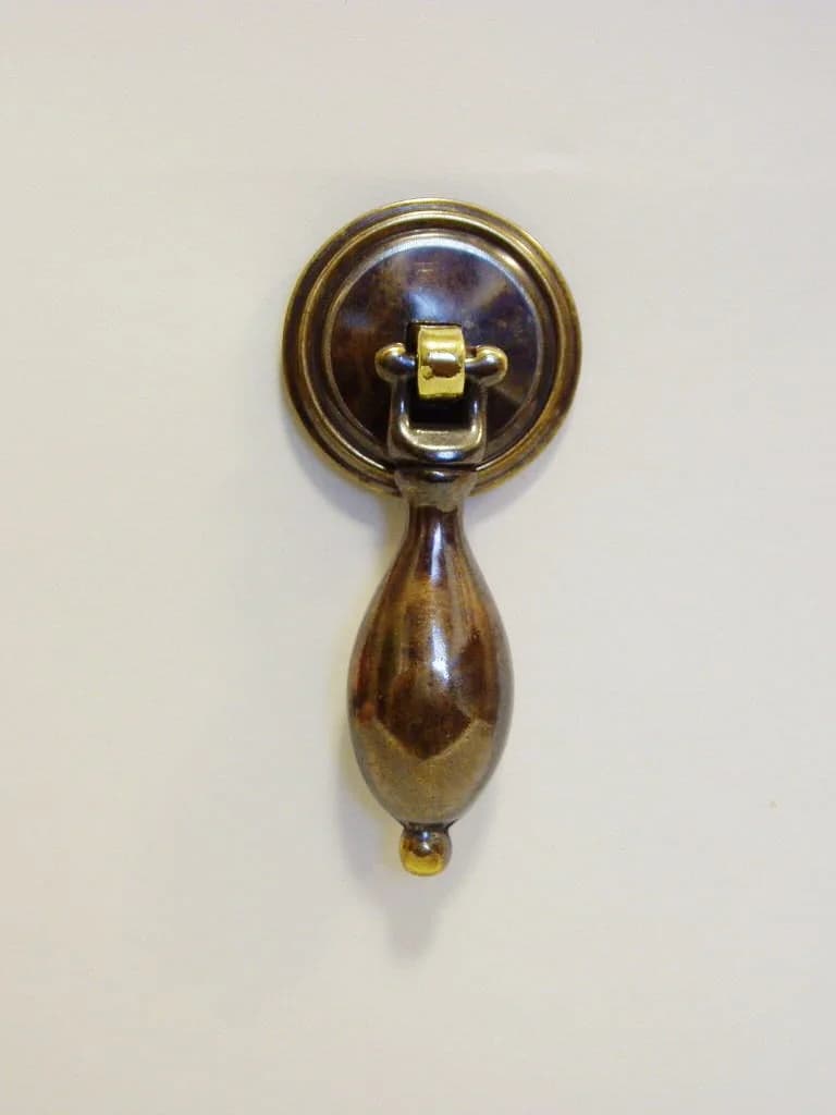 ドロップハンドル|真鍮 細身の涙形の垂れ 3.2cm