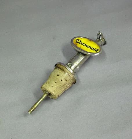 ボトル栓｜1970年代 「Vermouth」のコルク付きポアラー 11.5cm