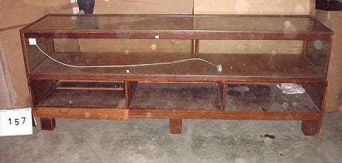 ショーケース｜ビーチ材・1930年代 長尺のカウンター型 幅229cm