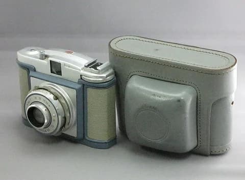 カメラ｜1930年代 ケース付きの蛇腹式 14cm