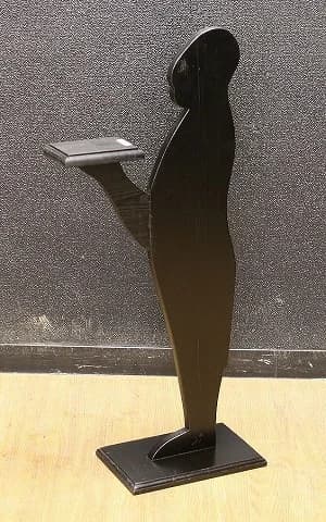 バトラースタンド｜1930年代 黒いシルエットの給仕人 高さ90cm