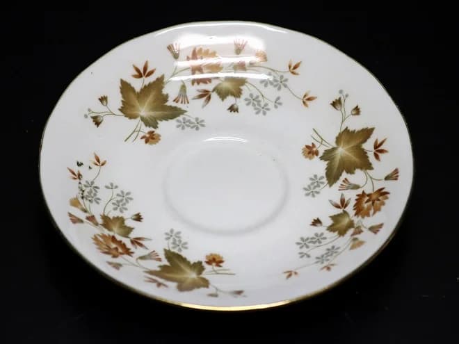 ソーサー｜1960年代 紅葉の絵柄 15.5cm