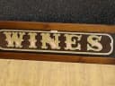 パブサイン｜ガラス・1930年代 金彩の「WINES」 82×24cm