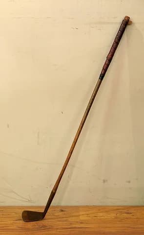 ゴルフクラブ|木製シャフト 糸巻きの残るシャフト 89cm