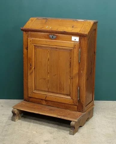 チャーチスタンド|パイン材・1930年代 扉付きの収納台 幅73cm