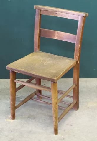 チャーチチェア|エルム材・1920年代 木製のダイニングチェア