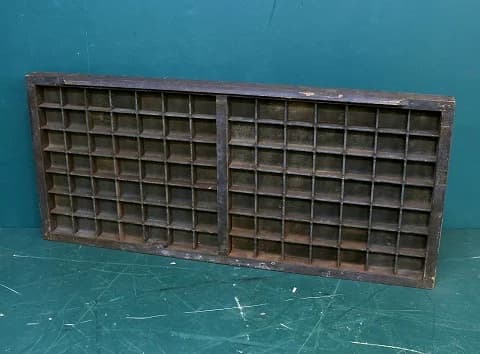 プリンターズトレイ|1930年代 大きめの仕切りの活字ケース 82.5×37cm