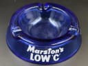アッシュトレイ｜ガラス・1930年代 Marston’s LOW ‘C’ の青 15cm