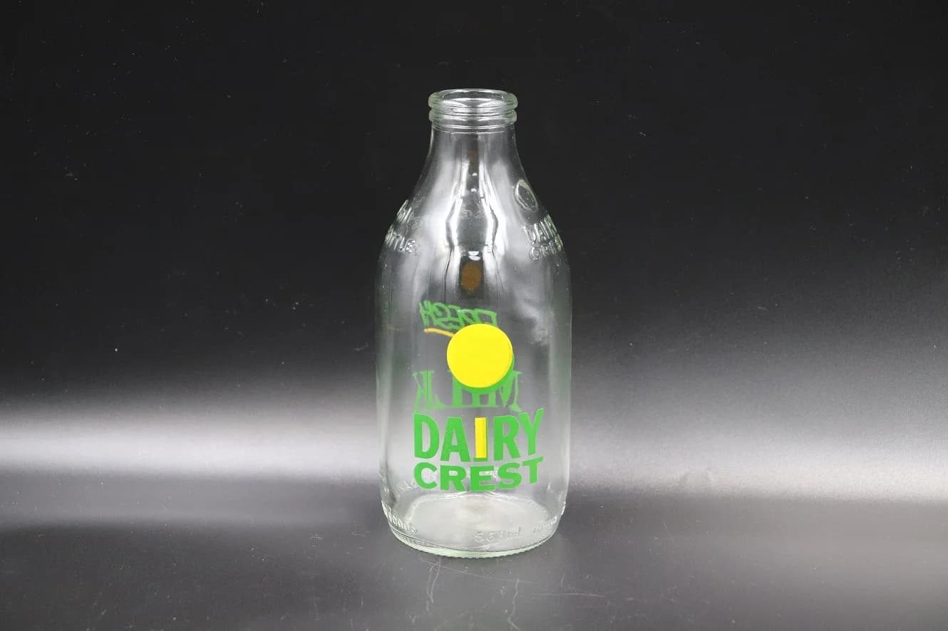 ミルクボトル｜1970年代 DAIRY CREST 18cm