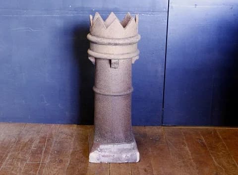 チムニー|陶製・1930年代 王冠形の頂部 33×93cm