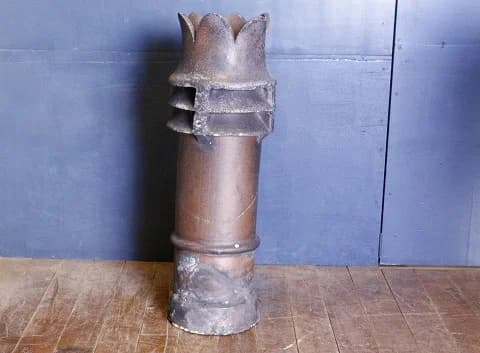 チムニー｜陶製・1930年代 角ばった通気口 37×107cm