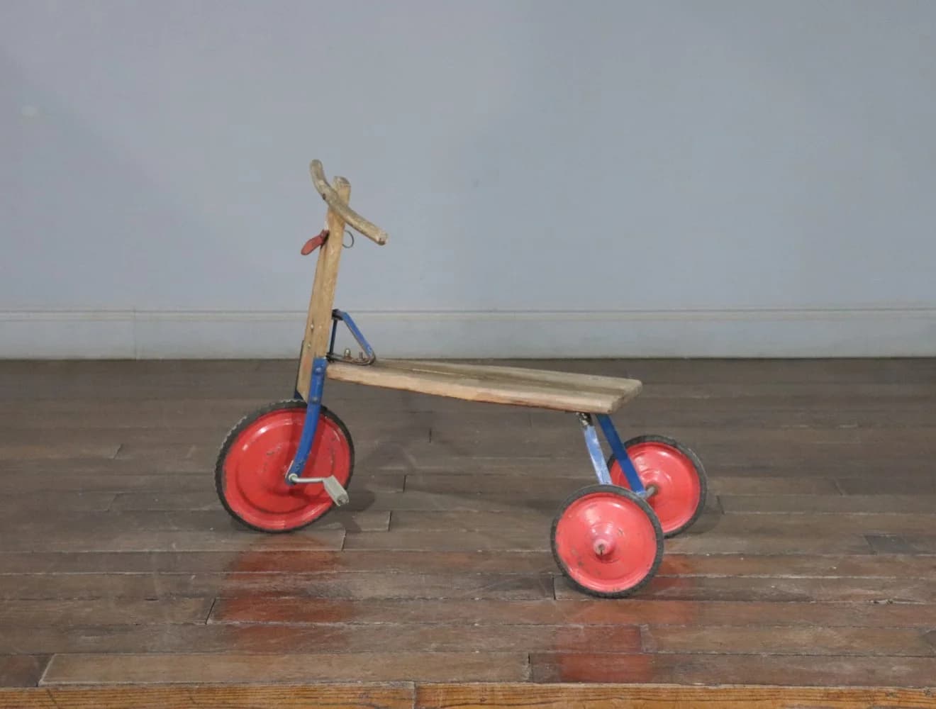 スクーター｜エルム材・1930年代 赤い車輪の子ども用 92cm