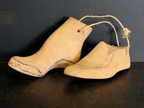 シューツリー|1930年代 紐でつないだ左右一組 23cm