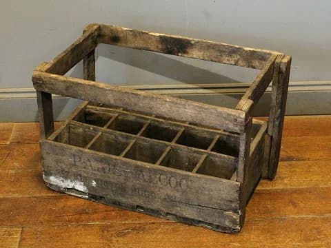 ボトルケース｜木製・1930年代 15本入りのワインケース 60.5×38.5cm