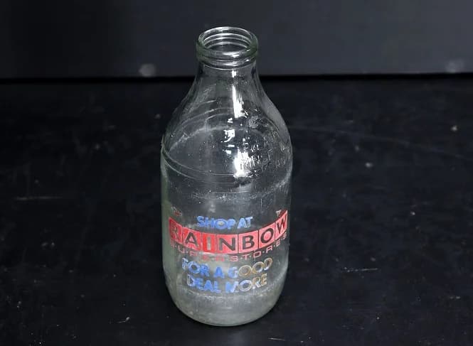 ミルクボトル|1970年代 SHOP AT RAINBOW 18cm