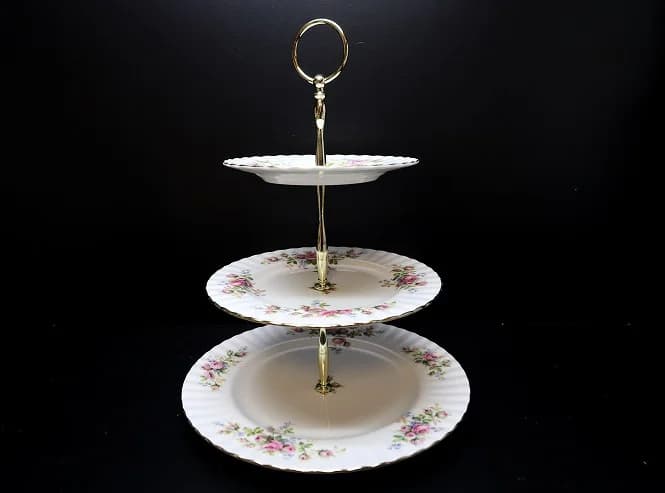 ケーキスタンド|ラベンダーローズ 3段 ROYAL ALBERT(ロイヤルアルバート)