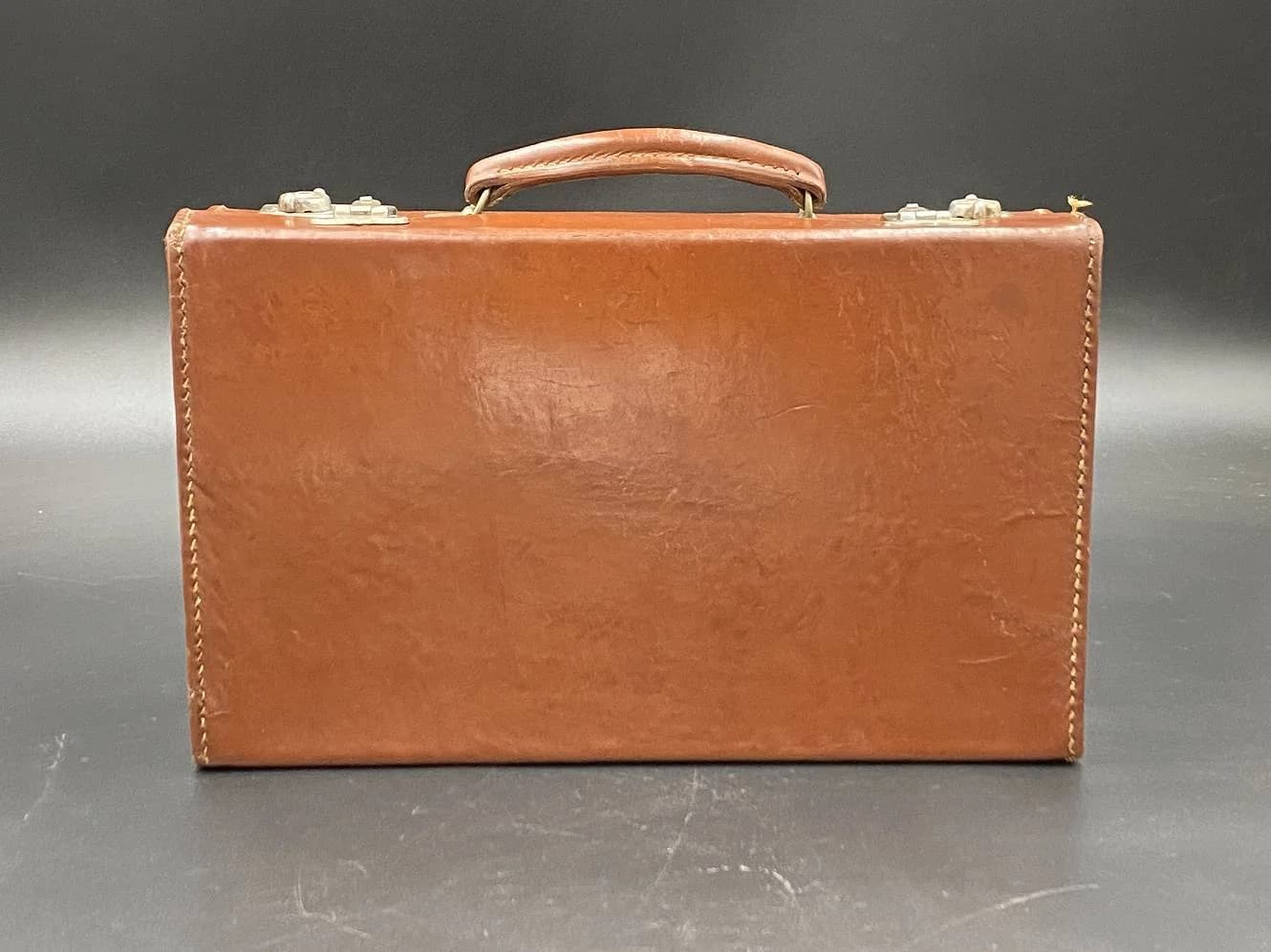 トランク|1930年代 ブルーの内張りに張替済 35×23cm