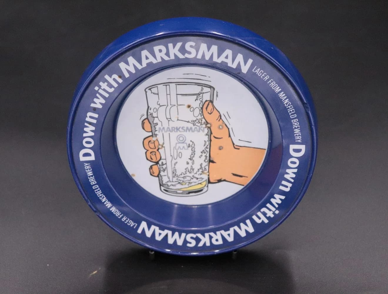 アッシュトレイ｜1970年代 MARKSMAN ラガーの的マーク 15cm