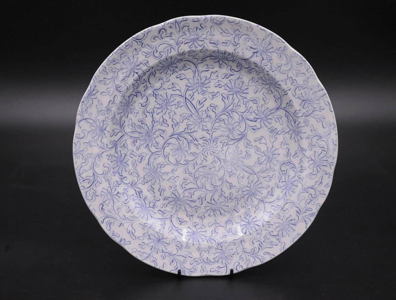 プレート｜1970年代 淡い青の小花文様 Spode（スポード）