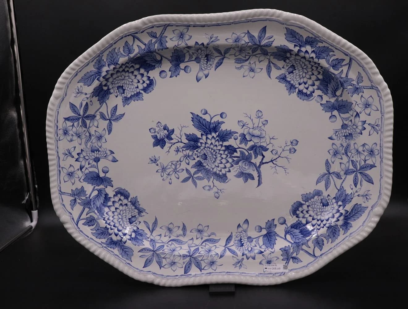 ターキープレート｜ダリア柄の57cm大皿 Spode（スポード）