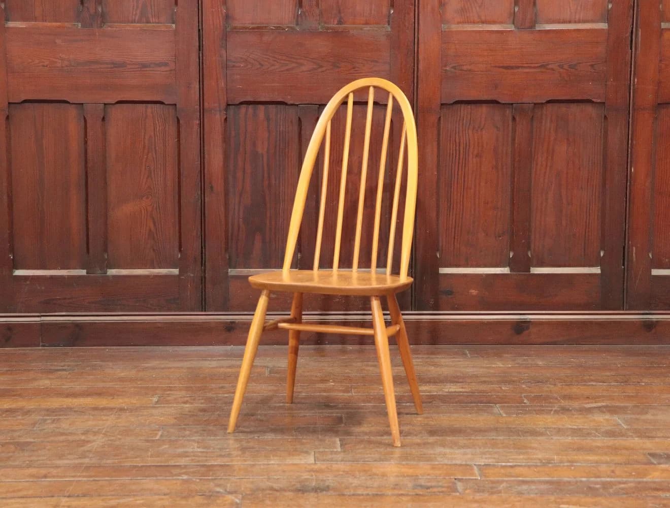 クエーカーチェア｜ビーチ材・エルム材・1960年代 ゆったり座れる一脚 ERCOL（アーコール）