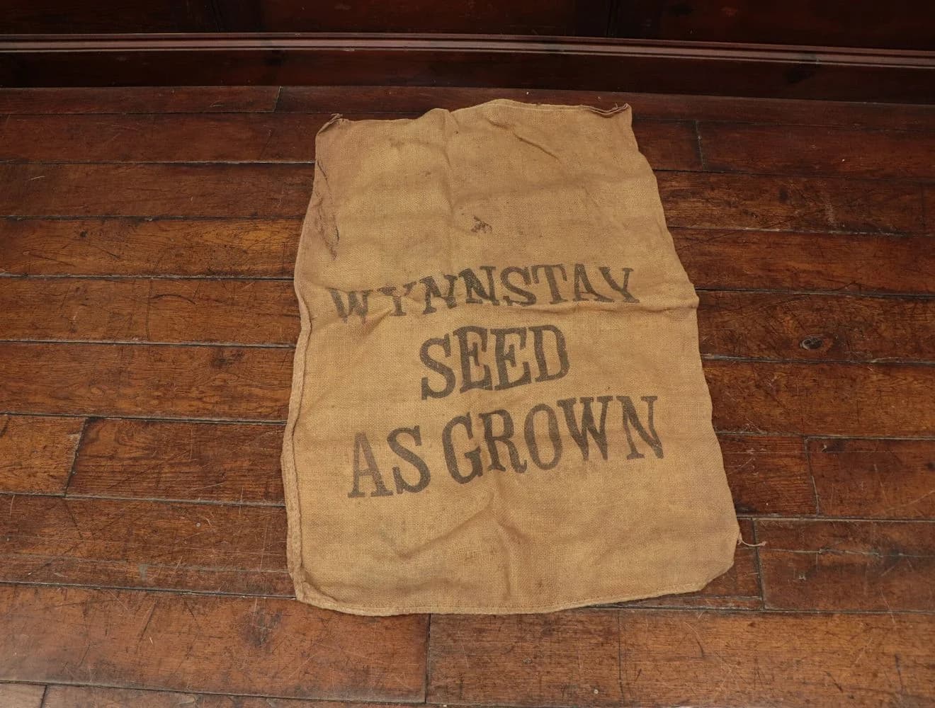 グレインサック|麻・1930年代 WYNNSTAY SEED AS GROWN 65×99