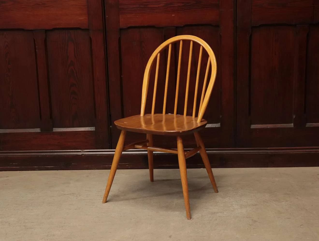 フープバックチェア｜ブナ材・エルム材・1960年代 スポークバックの名作 ERCOL（アーコール）