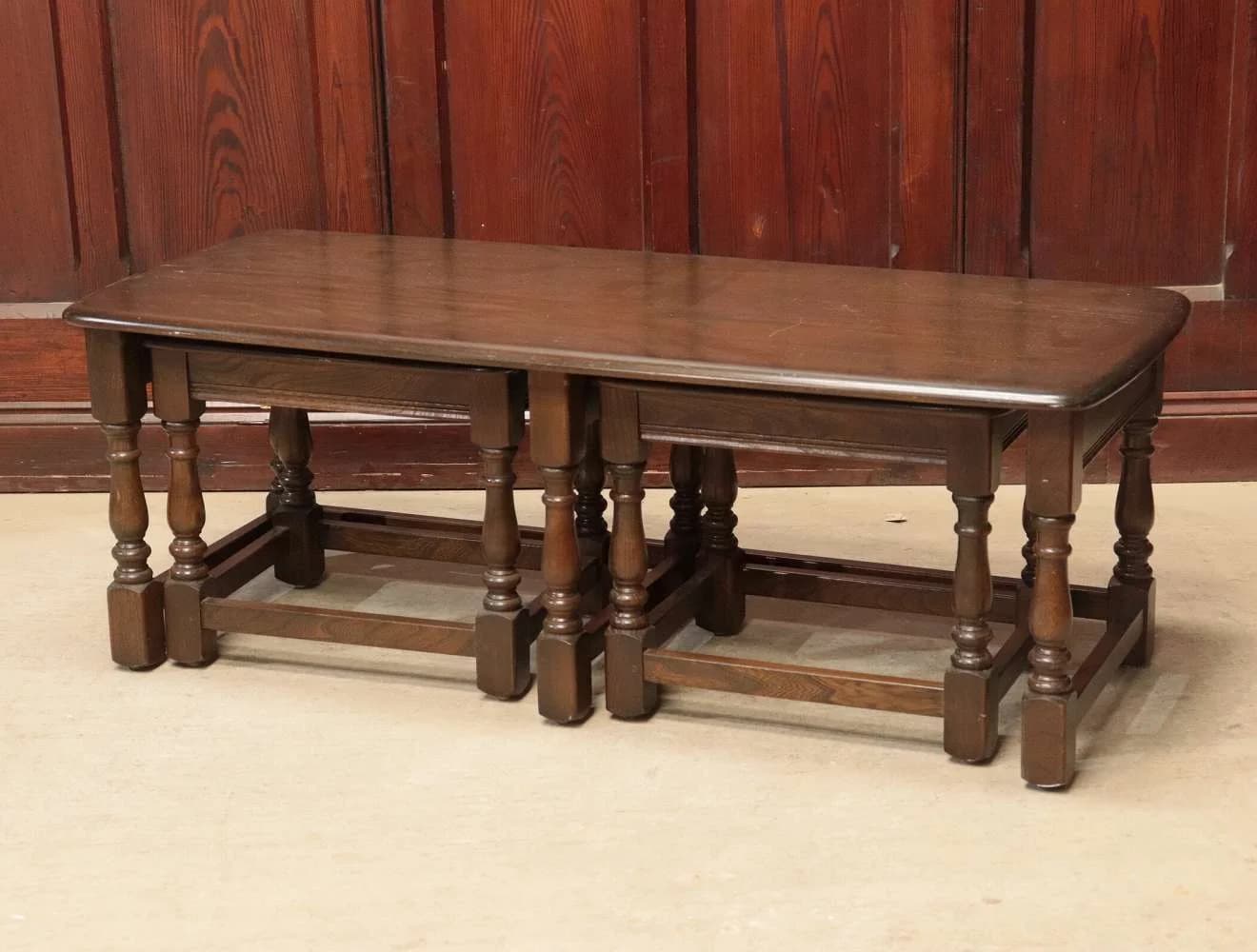 ネストテーブル｜エルム材・1960年代 ロングテーブル型 ERCOL（アーコール）