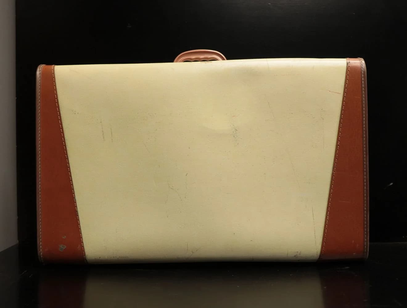 トランク|1930年代 生成りと茶のツートン 71×45cm