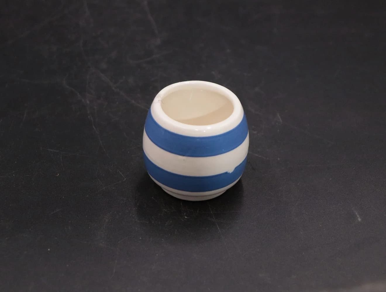エッグスタンド｜シェフウェア 青と白のボーダー 6cm