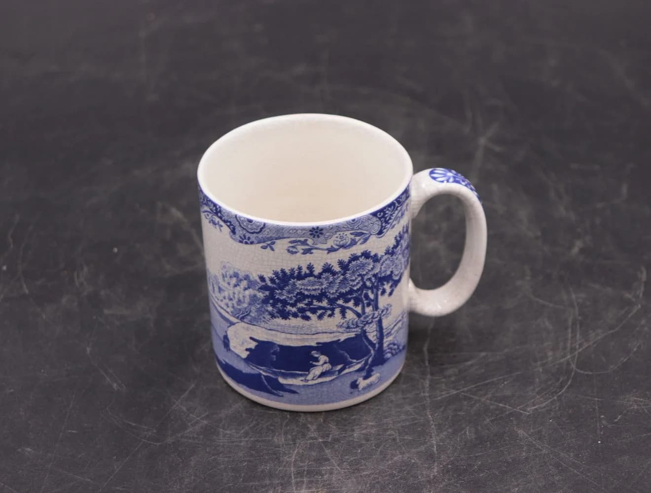 マグカップ｜ブルーの風景転写 Spode（スポード）