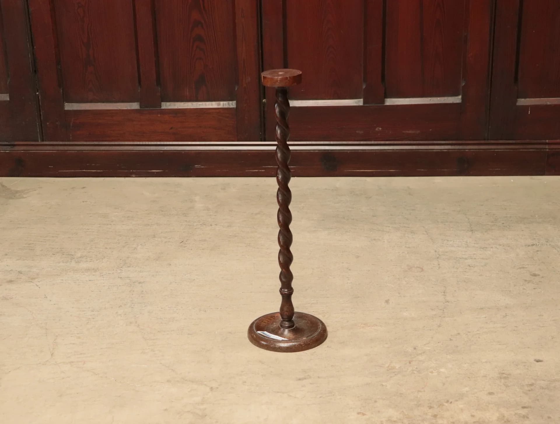 ハットスタンド｜オーク材・1930年代 ねじり挽きの支柱 62cm