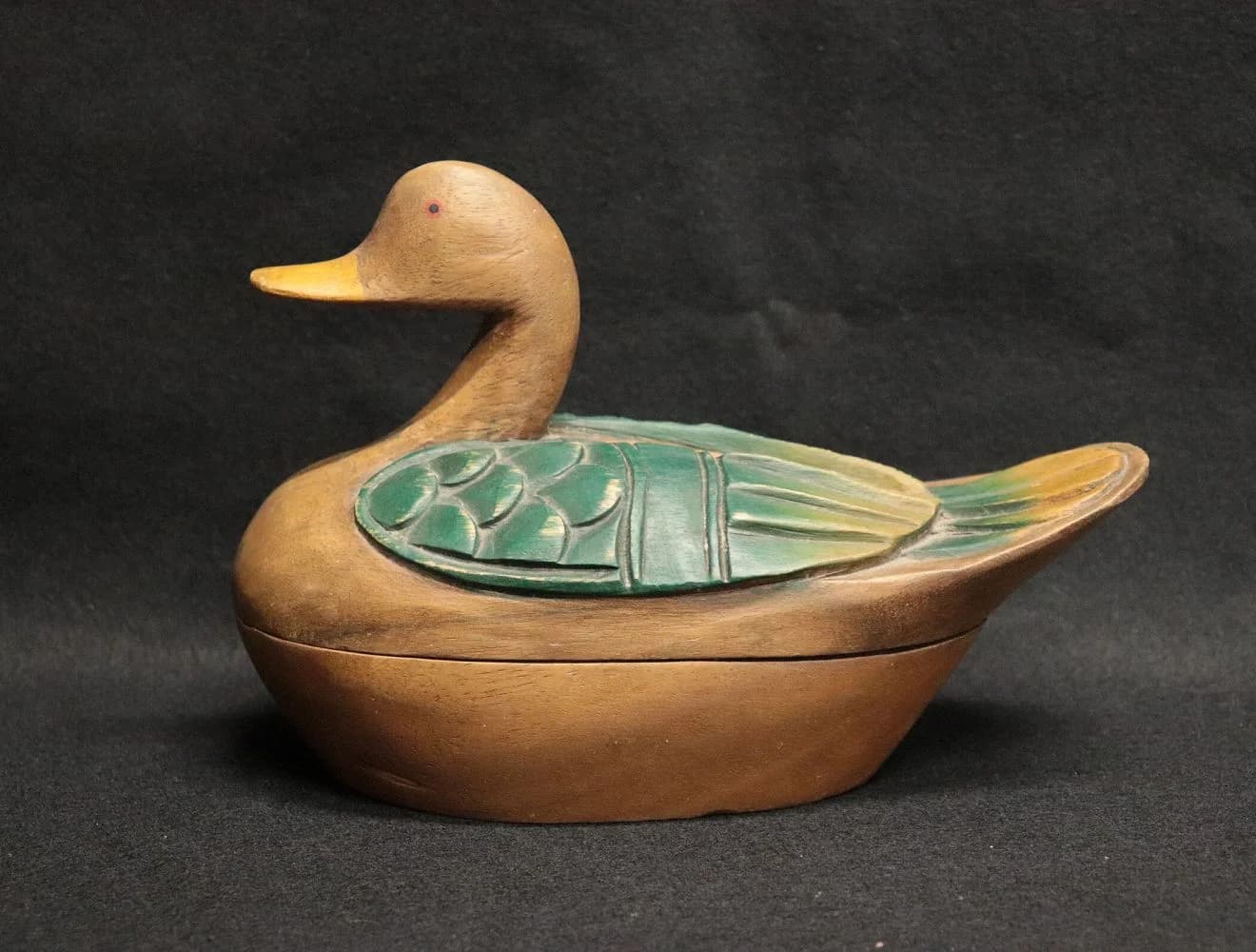 エッグキーパー｜木製・1970年代 カモ形の22.5cm