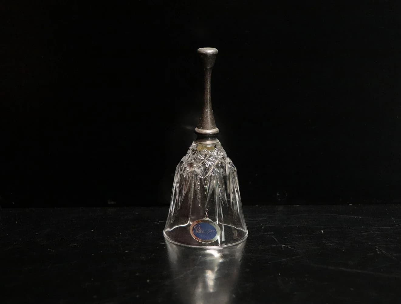 ベル｜ガラス・1970年代 メタルの持ち手 15.5cm