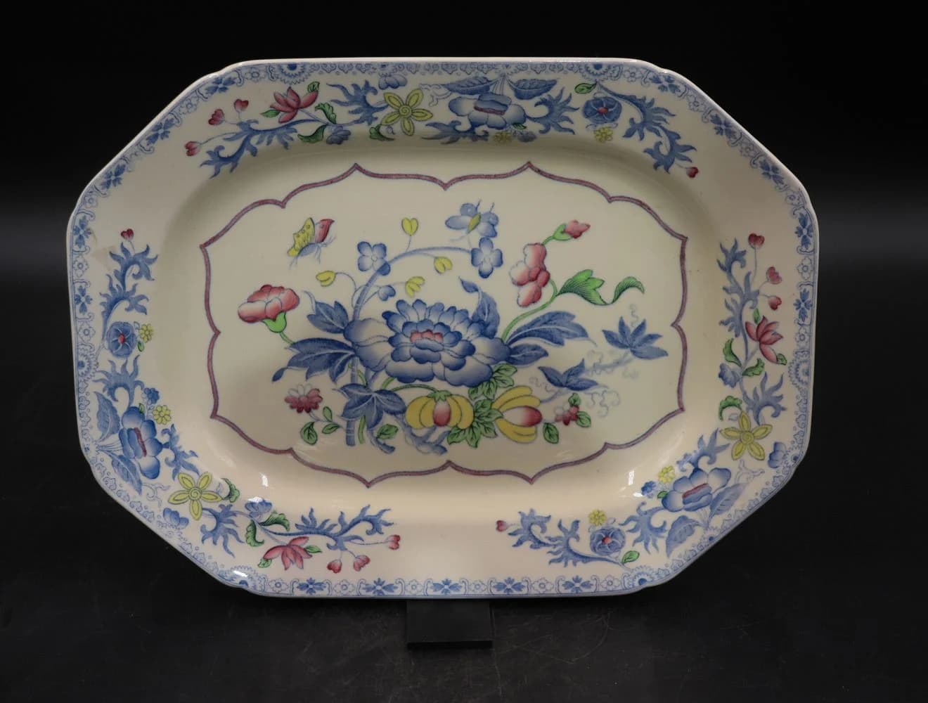 プレート|ロイヤル・ジャスミン 八角37cm Spode(スポード)