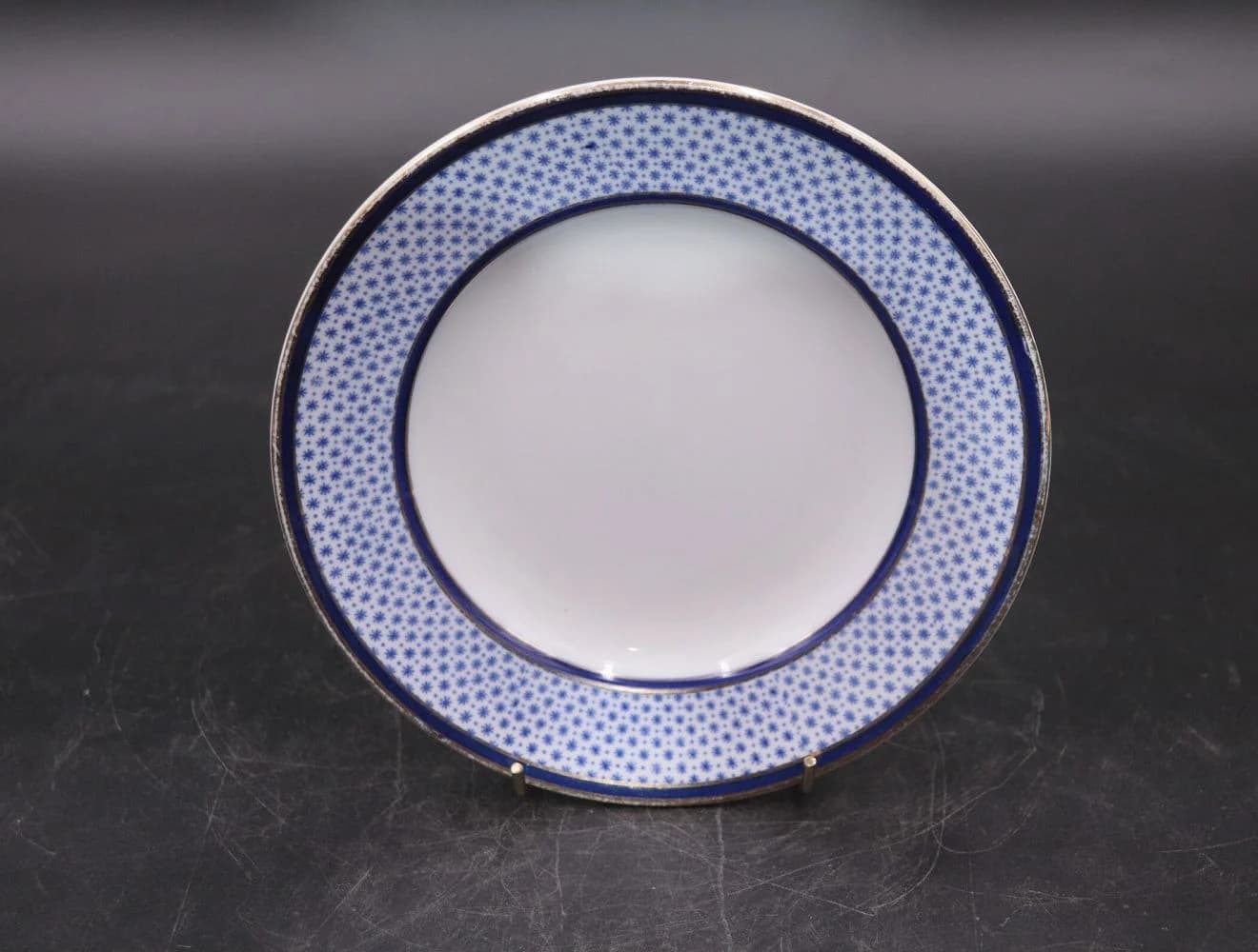 プレート｜ロイヤルブルーと金縁 20cm Spode（スポード）